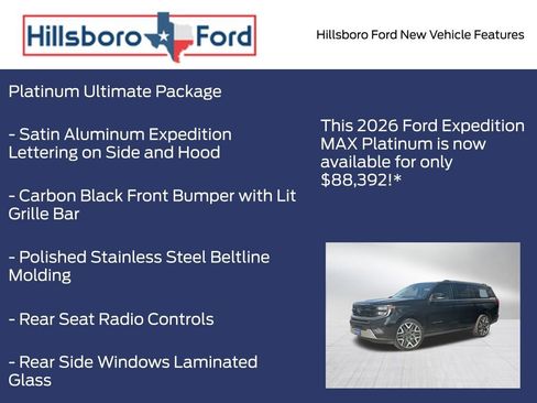 New 2026 Ford Expedition Max Platinum w/ Platinum Ultimate Package AWD/4WD image 10