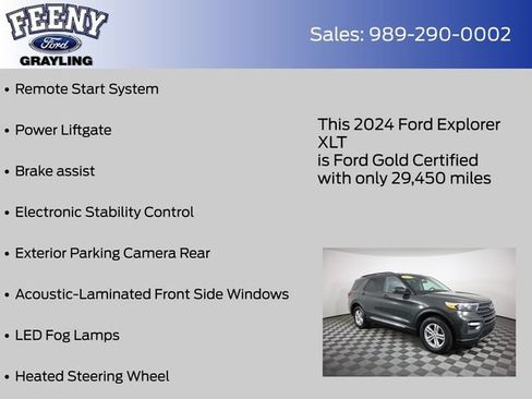 Used 2024 Ford Explorer XLT w/ Equipment Group 202A AWD/4WD image 14