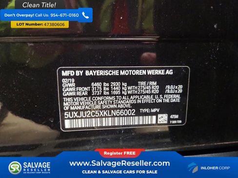 Used 2019 BMW X5 xDrive50i w/ Executive Package AWD/4WD image 17