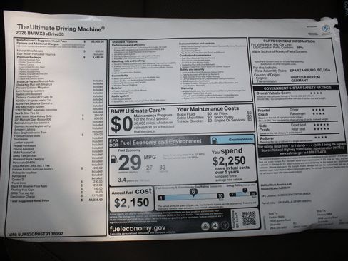 Used 2026 BMW X3 xDrive30 image 24