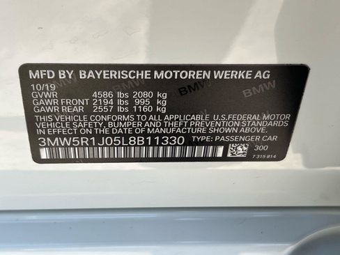 Used 2020 BMW 330i Sedan w/ Driving Assistance Package RWD image 34