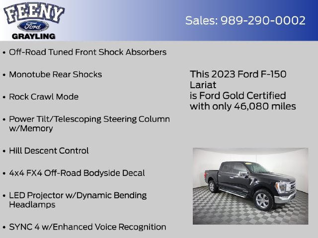 Certified 2023 Ford F150 Lariat w/ Equipment Group 502A High AWD/4WD image 21