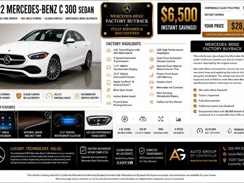 Used 2022 Mercedes-Benz C 300 Sedan image 2