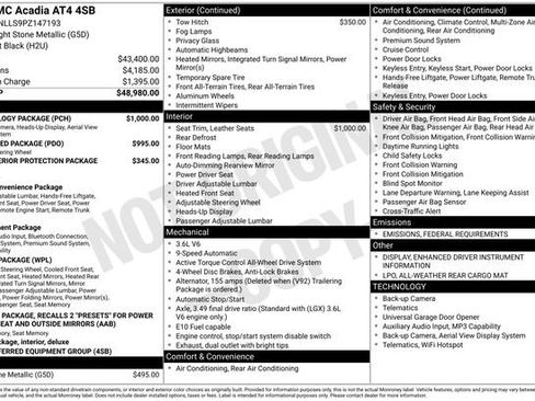 Used 2023 GMC Acadia AT4 w/ Technology Package image 44