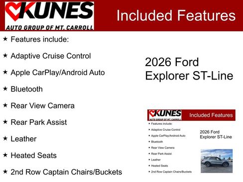 New 2026 Ford Explorer ST-Line w/ ST-Line Street Pack AWD/4WD image 3