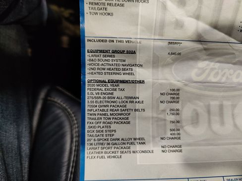 Used 2020 Ford F150 Lariat w/ Equipment Group 502A Luxury image 45