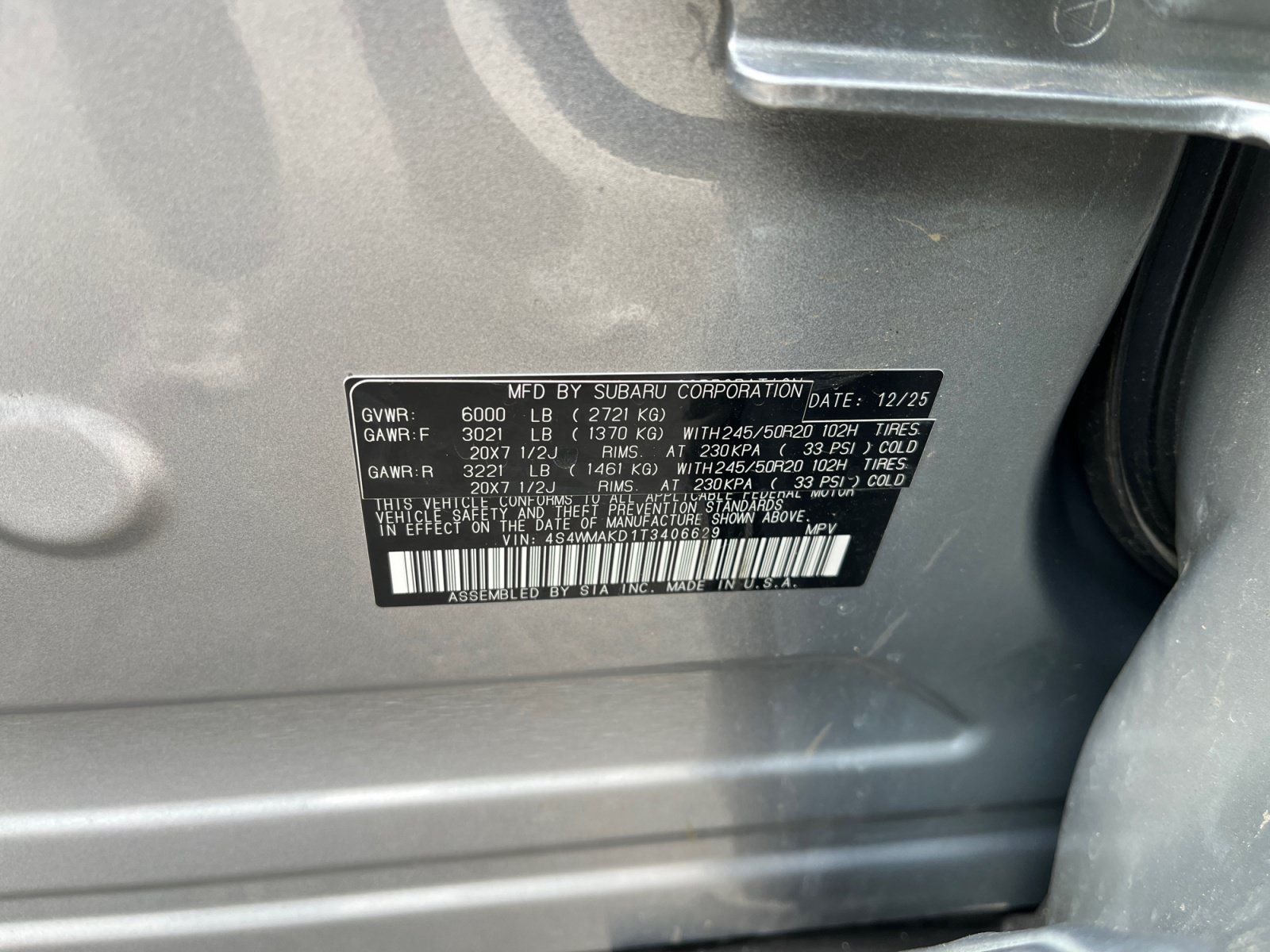 Certified 2026 Subaru Ascent Touring AWD/4WD image 25