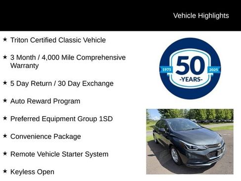 Used 2018 Chevrolet Cruze LT w/ Convenience Package FWD image 6