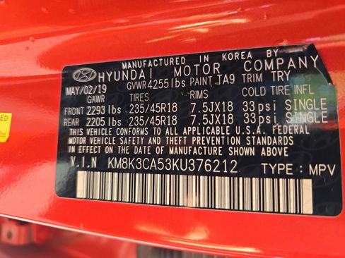 Used 2019 Hyundai Kona Limited image 37