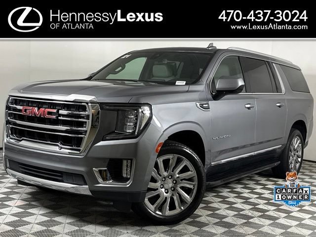 Used 2021 GMC Yukon XL SLT w/ Rear Media and Nav Package RWD image 1