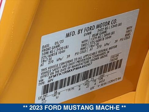 Certified 2023 Ford Mustang Mach-E Select RWD image 23
