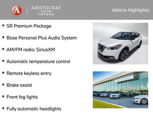Used 2019 Nissan Kicks SR w/ SR Premium Package FWD image 2