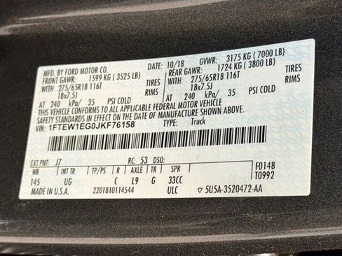 Used 2018 Ford F150 XLT w/ Equipment Group 302A Luxury AWD/4WD image 26