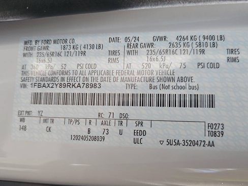 Used 2024 Ford Transit 350 XLT RWD image 15