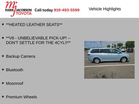 Used 2015 Toyota Sienna XLE FWD image 5