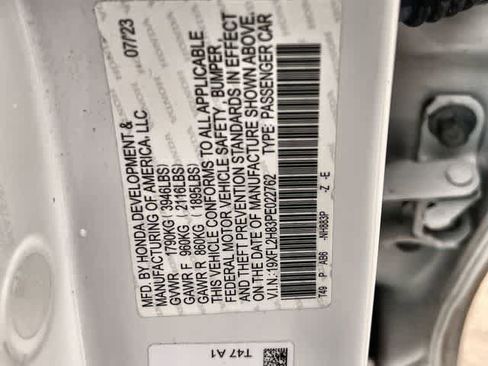 Certified 2023 Honda Civic Sport image 22