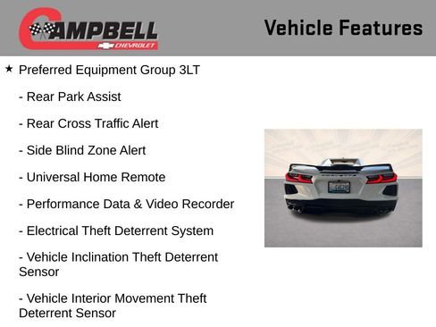 Used 2022 Chevrolet Corvette Stingray Premium Conv w/ Z51 Performance Package image 16