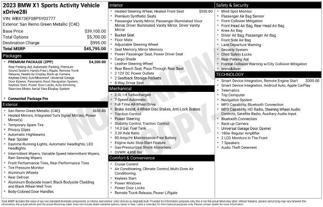 Certified 2023 BMW X1 xDrive28i w/ Premium Package AWD/4WD image 21
