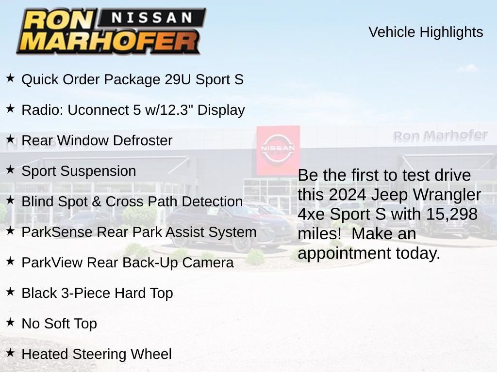 Used 2024 Jeep Wrangler Unlimited w/ Convenience Group AWD/4WD image 2