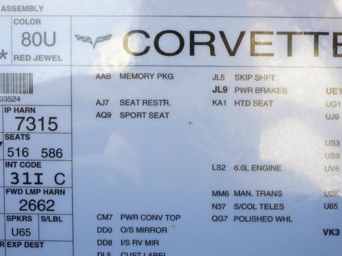 Used 2006 Chevrolet Corvette Convertible w/ Preferred Equipment Group RWD image 94