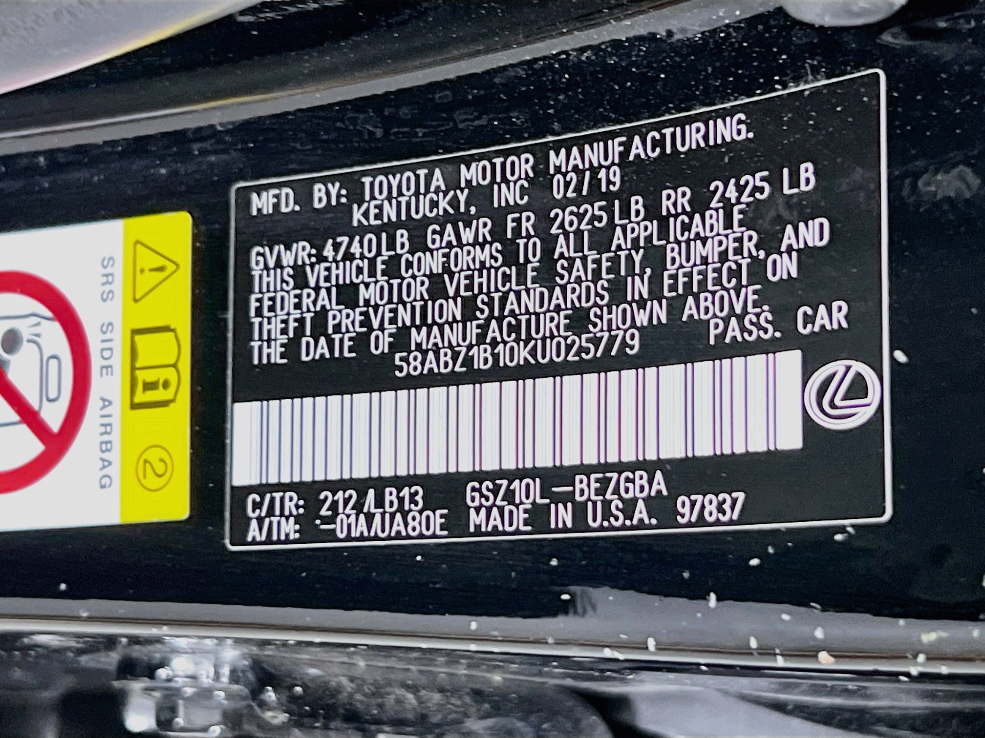 Used 2019 Lexus ES 350 w/ Accessory Package 2 FWD image 32