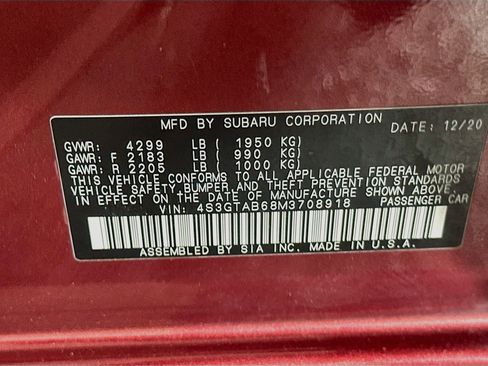 Used 2021 Subaru Impreza 2.0i AWD/4WD image 12