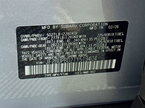 New 2026 Subaru Outback Premium AWD/4WD image 33