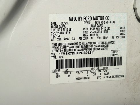 Used 2023 Ford Explorer XLT RWD image 34