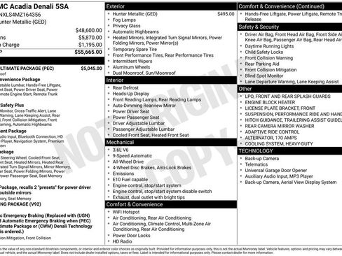 Used 2021 GMC Acadia Denali w/ Denali Ultimate Package image 19