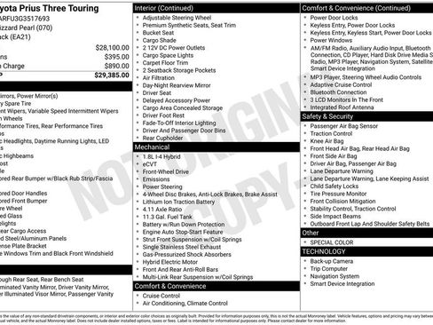 Used 2016 Toyota Prius Three Touring image 14