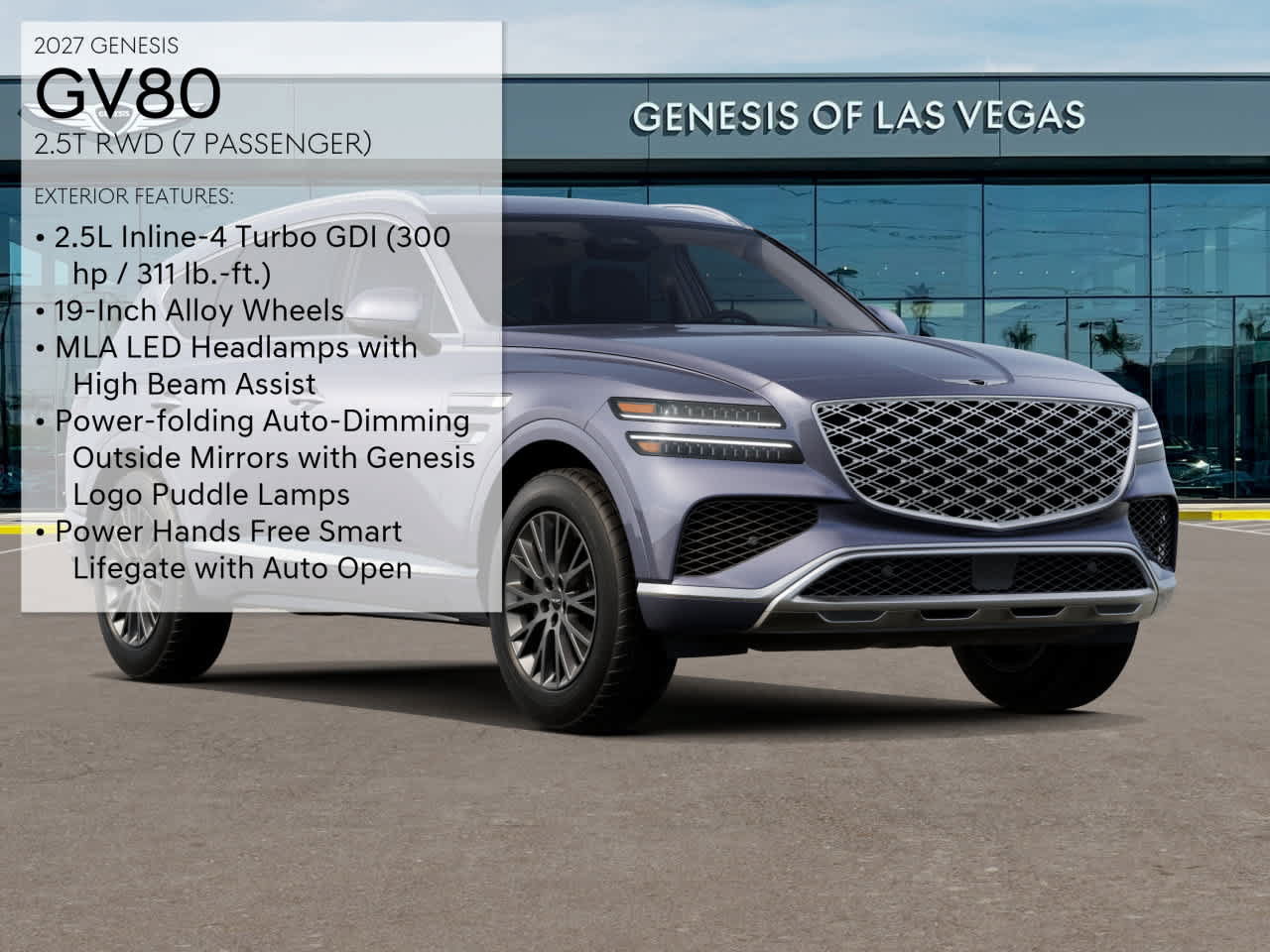 New 2027 Genesis GV80 2.5T RWD image 3