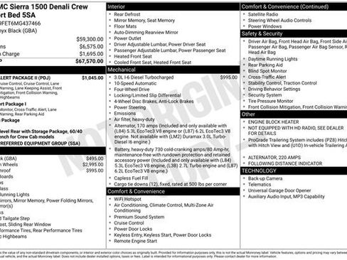 Used 2021 GMC Sierra 1500 Denali w/ Driver Alert Package II image 53