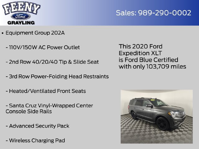 Used 2020 Ford Expedition XLT w/ Equipment Group 202A AWD/4WD image 9