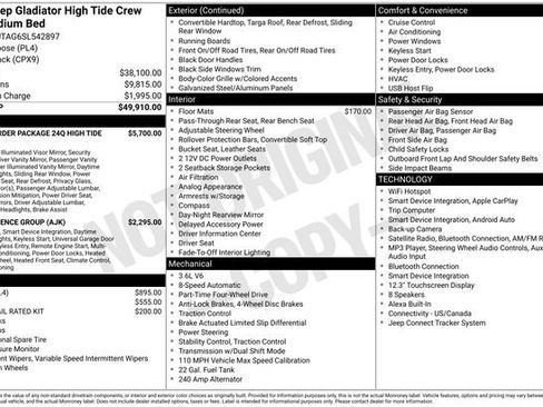 Used 2025 Jeep Gladiator Sport AWD/4WD image 5