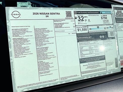 New 2026 Nissan Sentra SR image 13