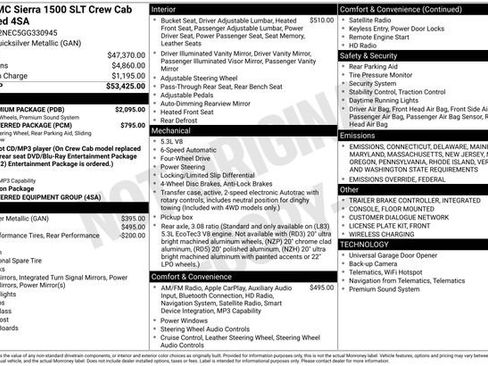 Used 2016 GMC Sierra 1500 SLT w/ SLT Premium Package image 3