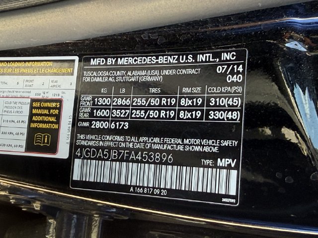 Used 2015 Mercedes-Benz ML 350 2WD image 34