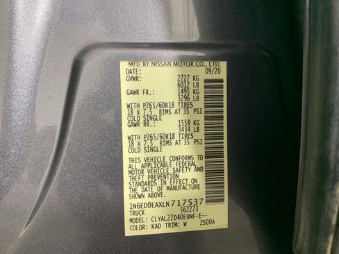 Used 2020 Nissan Frontier SV image 9