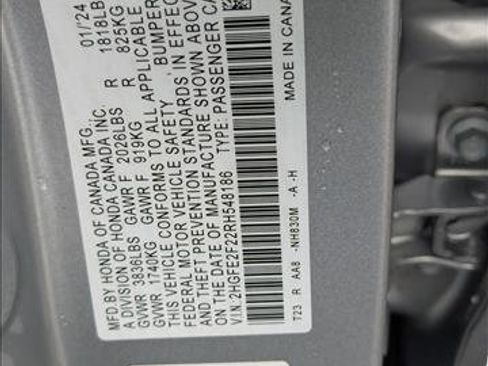 Certified 2024 Honda Civic LX image 22