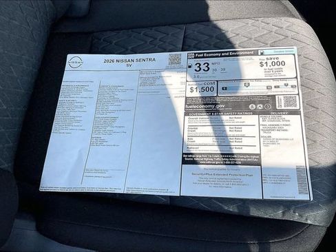 New 2026 Nissan Sentra SV w/ Floor Mat Package FWD image 21