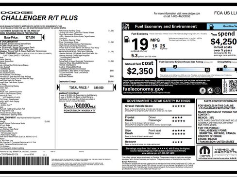 Used 2021 Dodge Challenger R/T w/ Plus Package RWD image 2