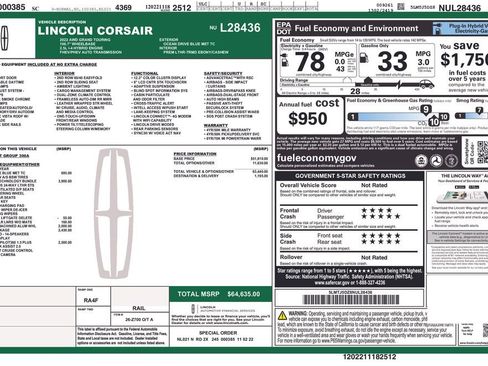 Used 2022 Lincoln Corsair Grand Touring w/ Elements Technology Bundle image 5