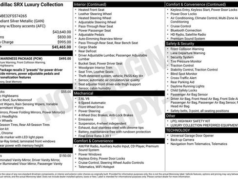 Used 2015 Cadillac SRX Luxury w/ Driver Awareness Package FWD image 19