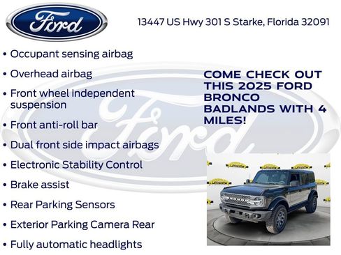 New 2025 Ford Bronco Badlands image 30