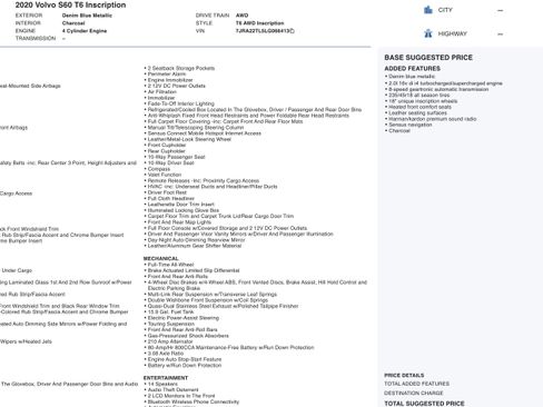 Used 2020 Volvo S60 T6 Inscription w/ Protection Package Premier image 2