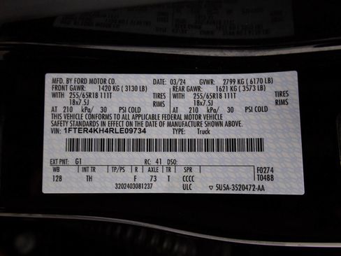 Used 2024 Ford Ranger Lariat w/ Advanced Towing Package AWD/4WD image 48