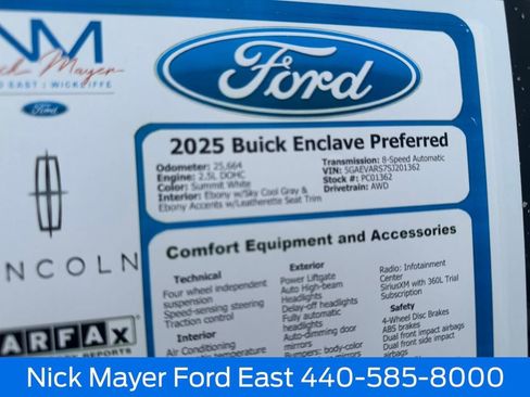 Used 2025 Buick Enclave Preferred image 27