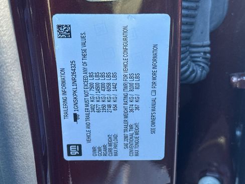 Used 2022 Chevrolet Tahoe Z71 w/ Off-Road Capability Package image 53