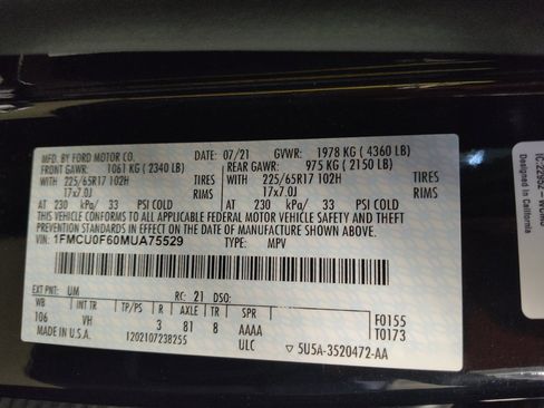Used 2021 Ford Escape S FWD image 33