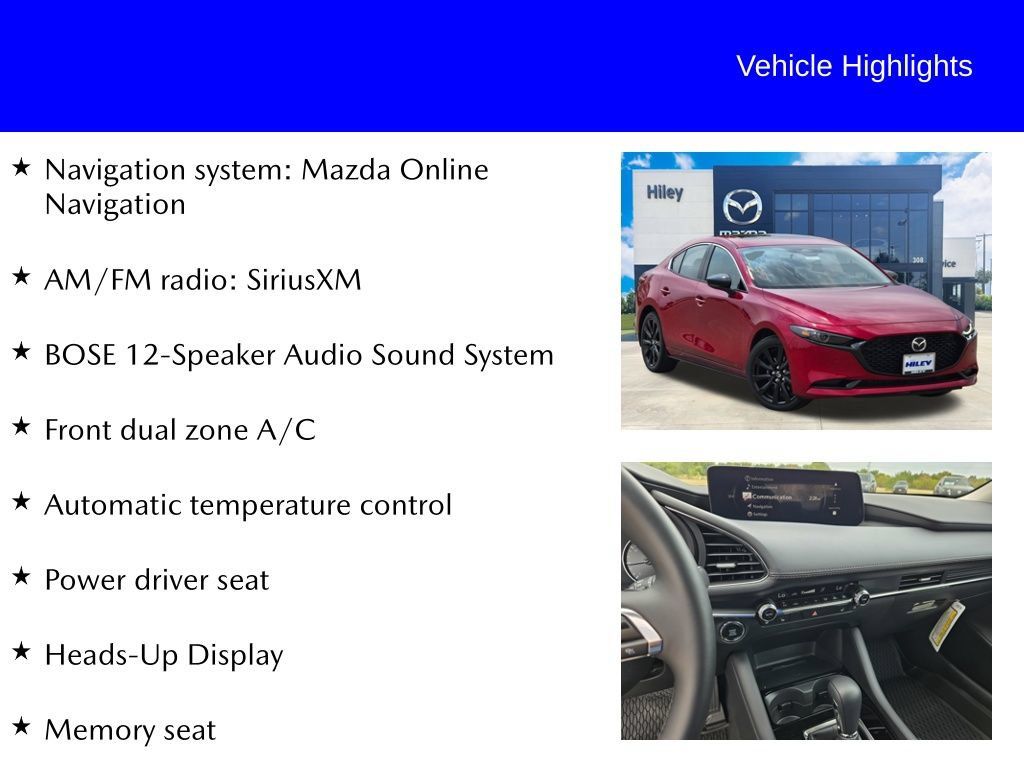 New 2026 MAZDA MAZDA3 2.5 Turbo Sedan w/Premium Plus AWD/4WD image 9